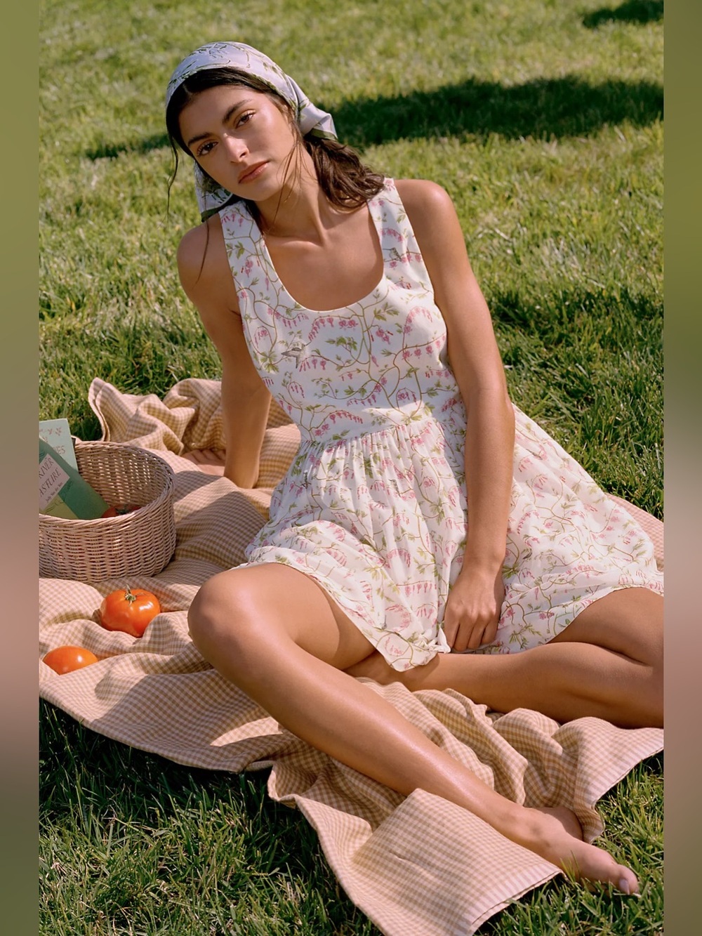 Rachel Antonoff NWT Eliana Bleeding Hearts Silk‎ Mini Babydoll Dress Size Small